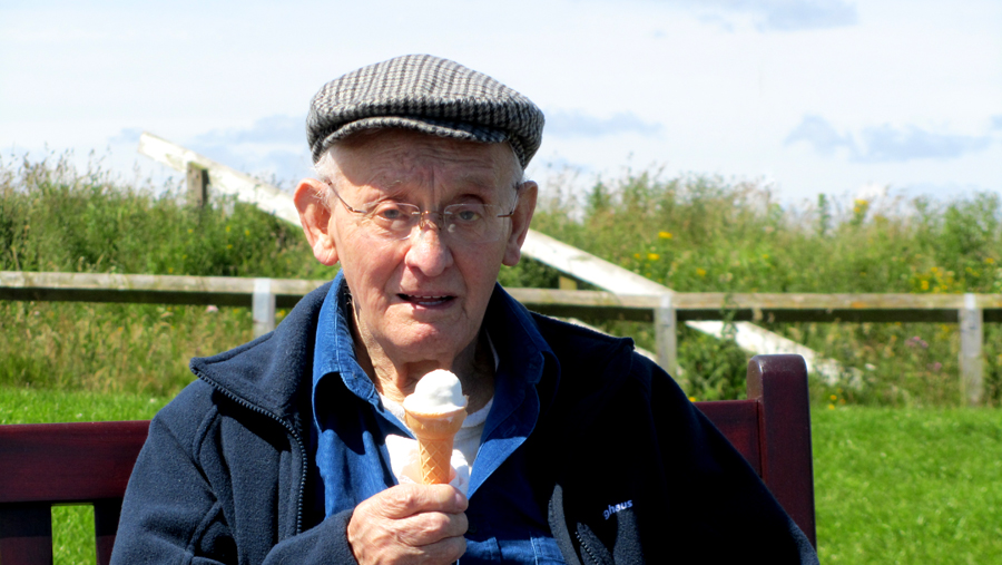 Dad at Whitley Bay 2012